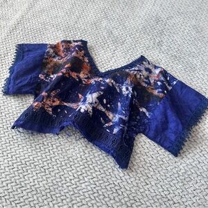 Handmade hand-dyed cropped tee